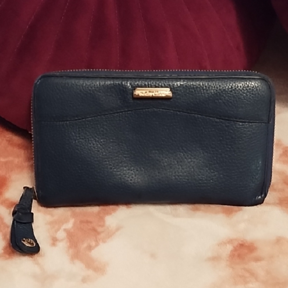 See By Chloe Dark Blue Leather Wallet